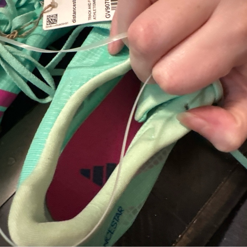 Adidas - Size 12 Men- Distancestar Low Green Track and Field Cleats - Picture 4 of 8